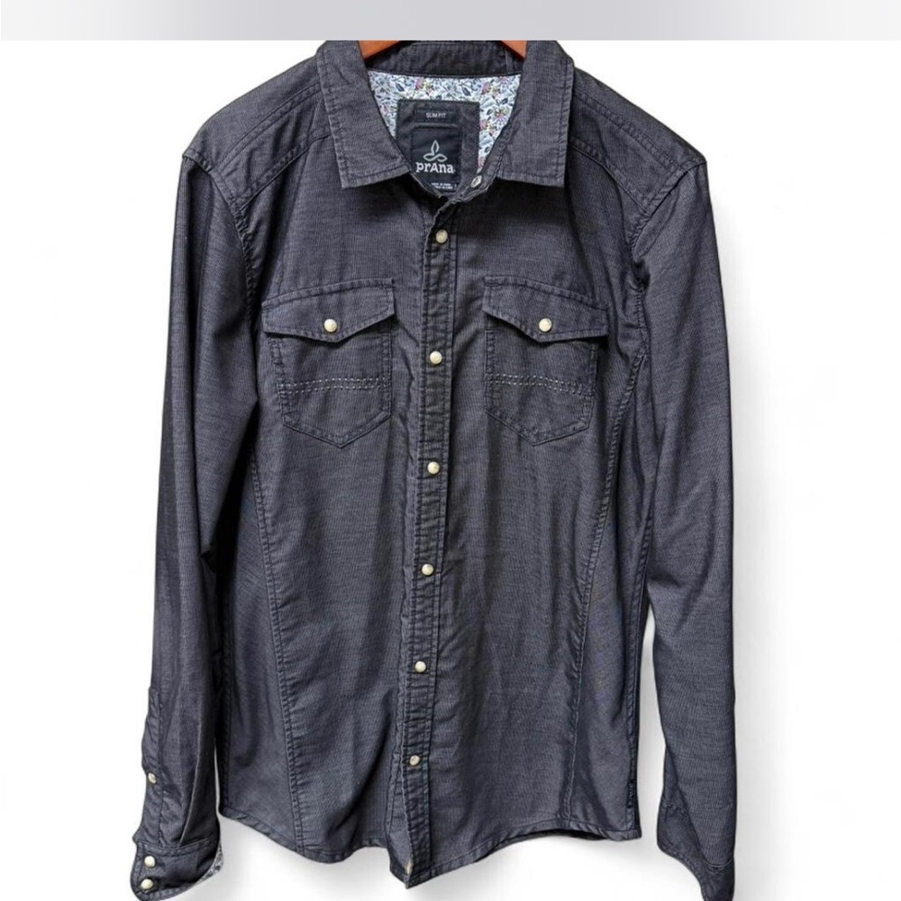 Prana Men's Kellan Corduroy Slim Fit Shirt- Size L